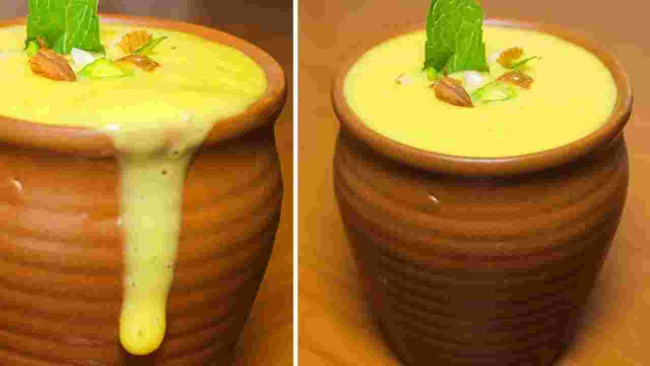 गर्मी के मौसम में ठंडक का तड़का – घर पर बनाएं क्रीमी और स्वादिष्ट मैंगो लस्सी! 1 Mango Lassi2