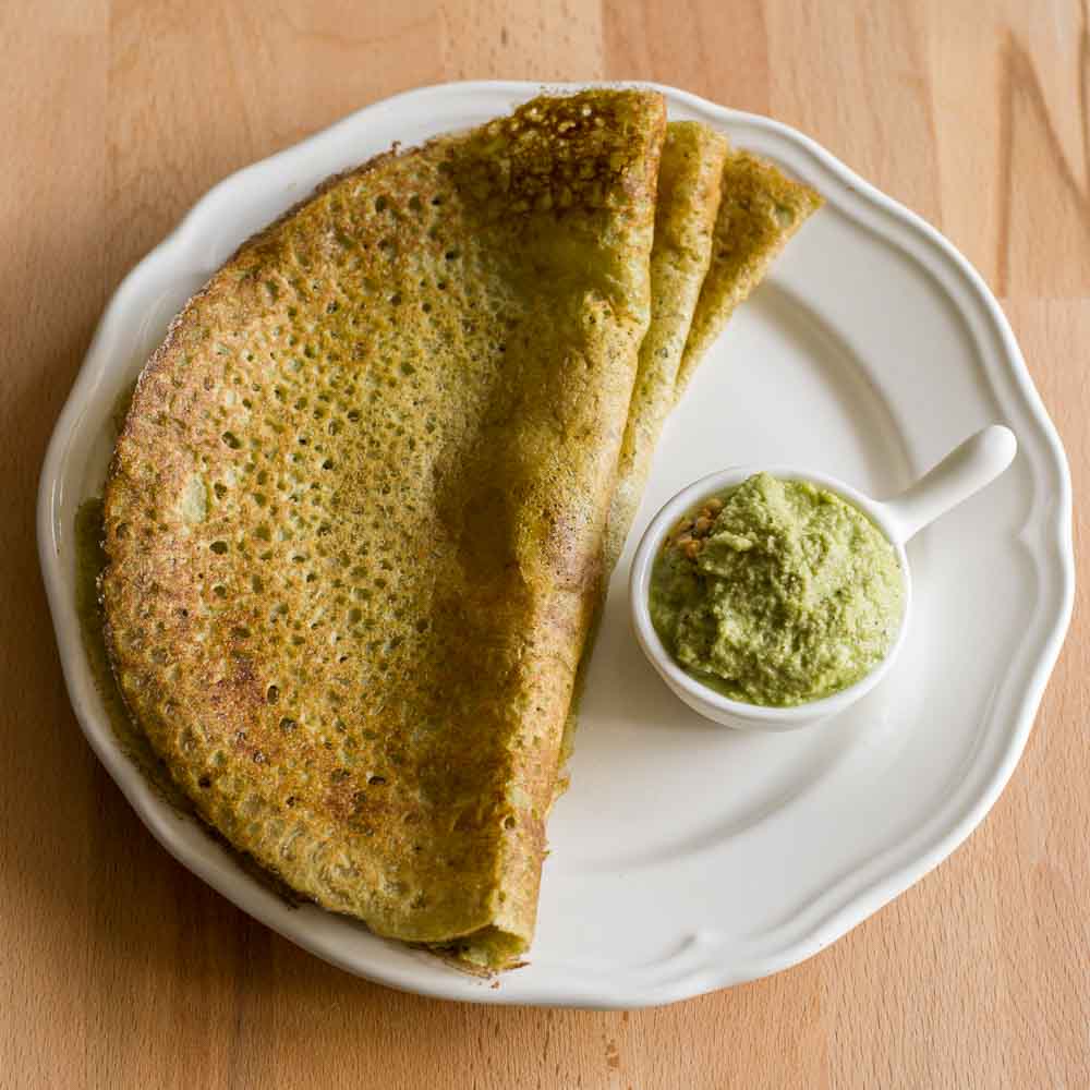 Pesarattu with Upma