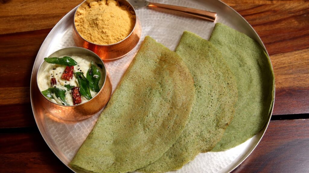 Pesarattu with Upma