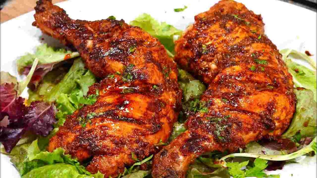 घर पर बनाएं Dhaba-style Tandoori Chicken – मसालों की खुशबू और धुआँदार स्वाद के साथ! 1 Tandoori Chicken